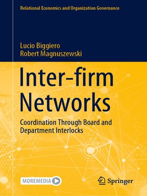 cover image of Inter-firm Networks